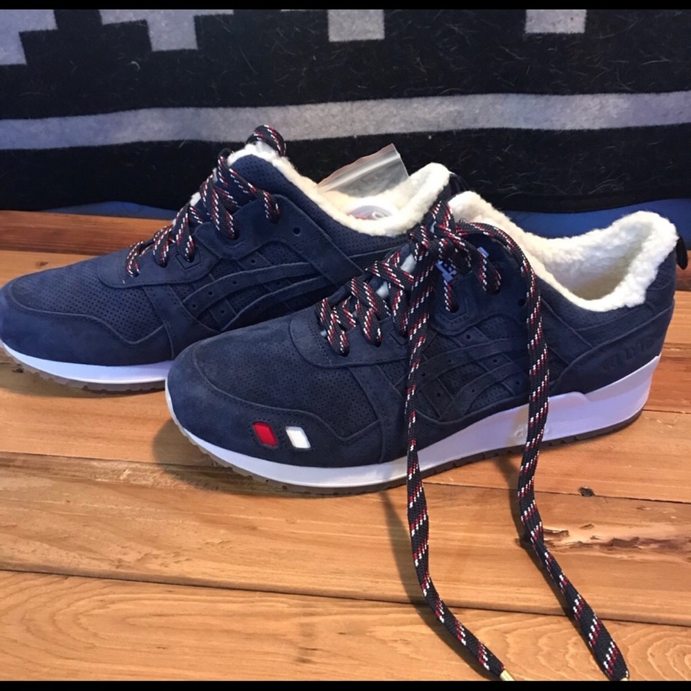 Kith x Moncler x ASICS Sherpa Navy Gel Lyte 3